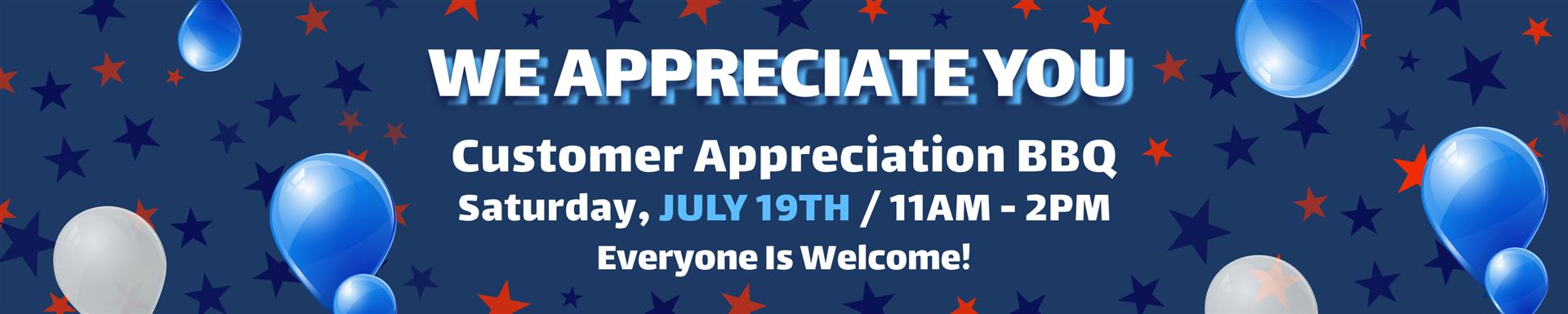  Saturday, July 19th from 11am to 2pm is Customer Appreciation Day | MB Clinic Inc